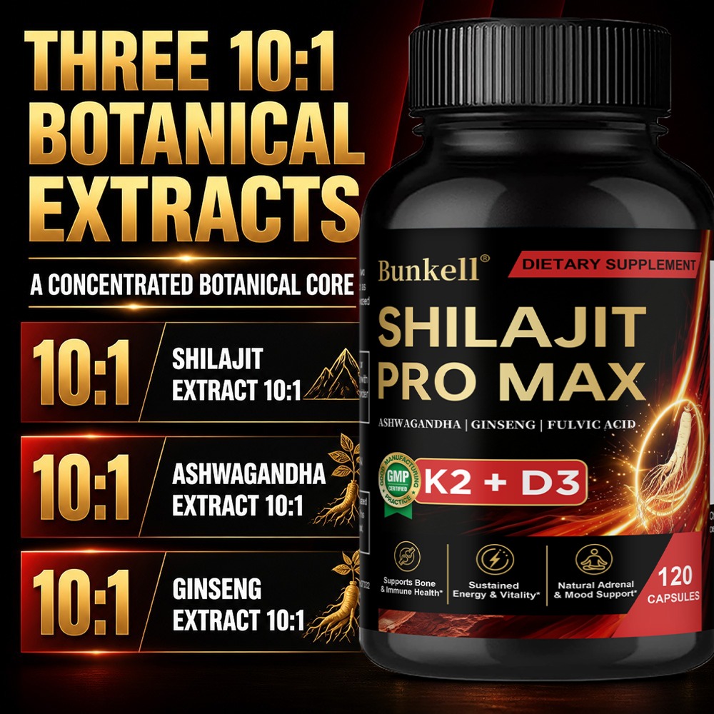 Ginger Tea - Shilajit Supplement, with Vitamin D3 K2,