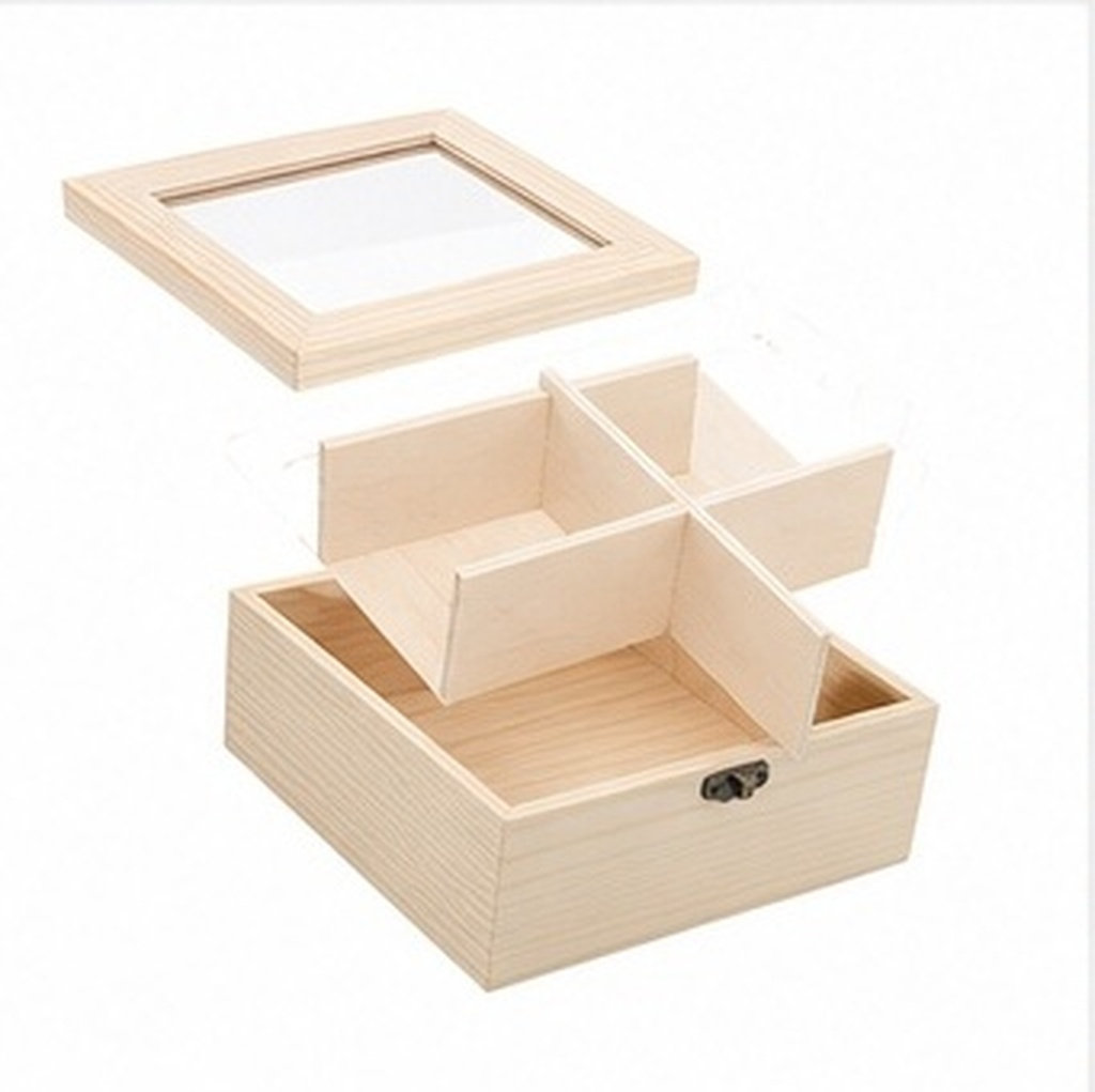 Wooden Tea Bag Storage Box wit - Herbal Tea ulasan dan harga