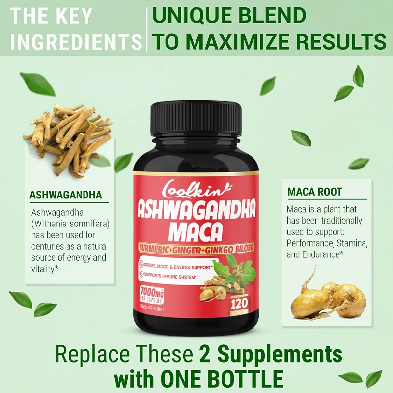 Ashwagandha and Maca Capsules  - Ginger Tea ulasan dan harga