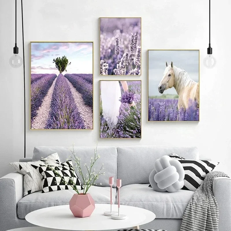 Purple Lavender Flower Scenery - Lavender Oil ulasan dan harga